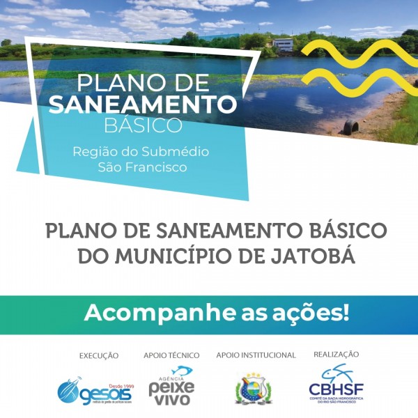 Jatobá: CBHSF e Prefeitura convidam população para 1ª Oficina Diagnóstica do Plano Municipal de Saneamento Básico