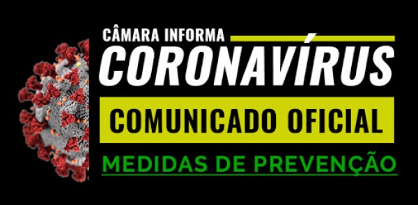 Câmara restringe atividades e atendimento ao público em função do agravamento da pandemia de 03 a 19 de março.