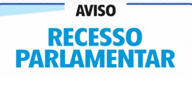 Recesso Parlamentar na Câmara de Vereadores de Jatobá-PE, será de 01 à 31 de julho de 2025.