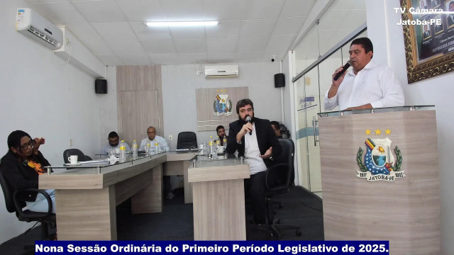Nona Sessão Ordinária do Primeiro Período Legislativo de 2025.